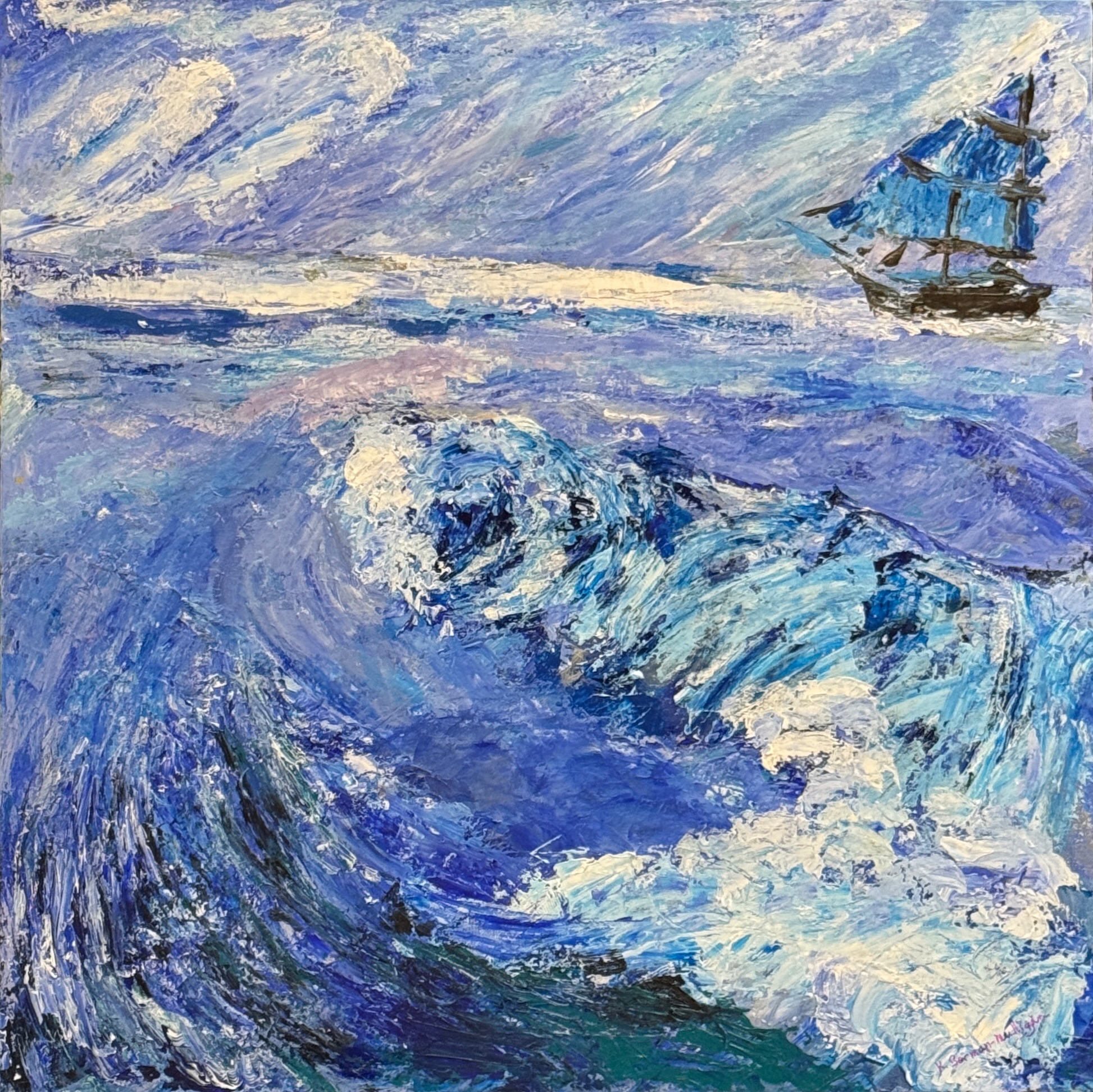 acrylic painting on canvas